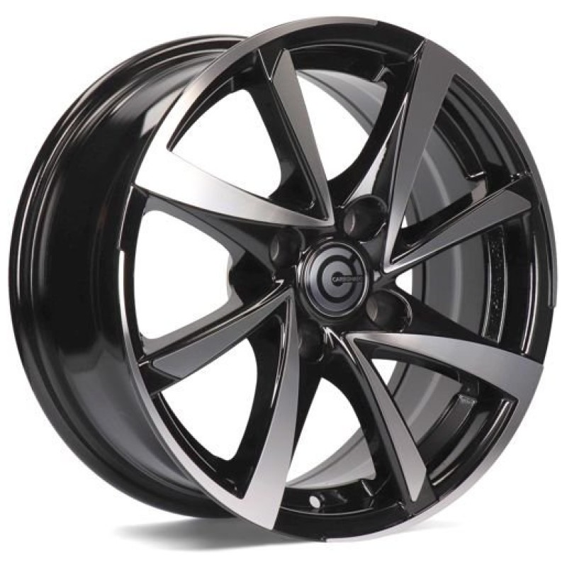 Janta aliaj Carbonado Marseille 6.5x15" 4x108 ET25 BFP - Black Front Polished