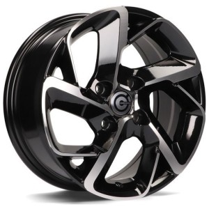 Janta aliaj Carbonado Nantes 6.5x15" 4x108 ET25 BFP - Black Front Polished