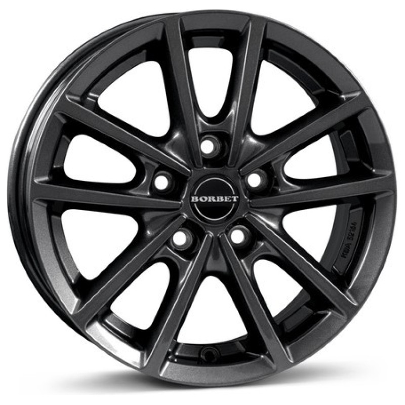 Janta aliaj Borbet W 6.0x15" 5x112 ET43 MAG - mistral anthracite glossy