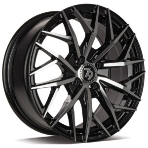 Janta aliaj seventy9 SV-C 7.0x16" 4x100 ET38 BFP - Black Front Polished