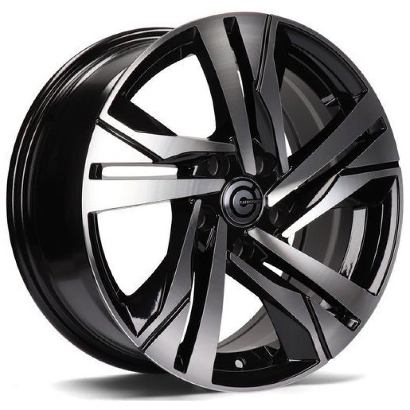 Janta aliaj Carbonado Lens 7.0x16" 5x108 ET40 BFP - Black Front Polished