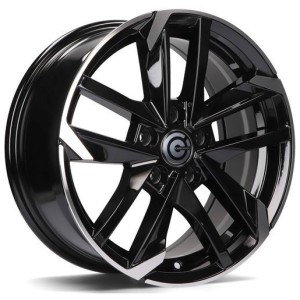 Janta aliaj Carbonado Rennes 7.0x16" 5x108 ET40 BFP - Black Front Polished