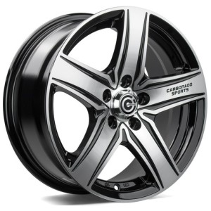 Janta aliaj Carbonado GTR Sports 1 7.0x16" 5x118 ET40 BFP - Black Front Polished