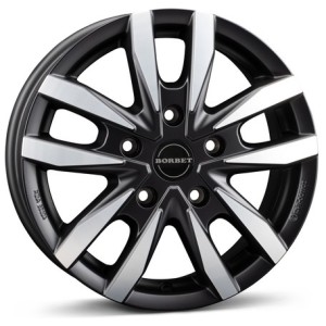 Janta aliaj Borbet CW5 6.5x16" 5x130 ET66 BPM - black polished matt
