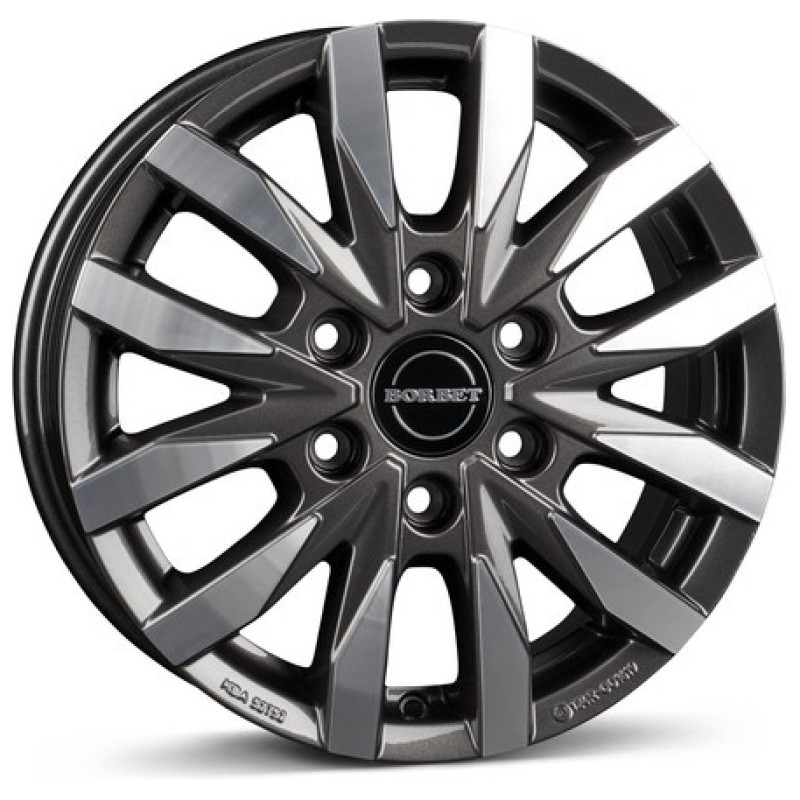Janta aliaj Borbet CW6 6.5x16" 6x130 ET54 MAGP - Mistral anthracite glossy polished