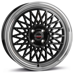 Janta aliaj Borbet B 7.0x17" 4x100 ET25 BRP - black rim polished