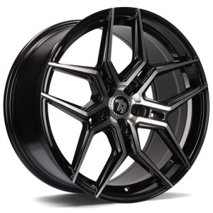 Janta aliaj seventy9 SV-B 7.5x17" 5x108 ET42 BFP - Black Front Polished