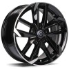 Janta aliaj Carbonado Rennes 7.5x17" 5x108 ET45 BFP - Black Front Polished