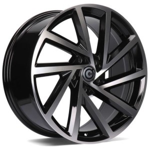 Janta aliaj Carbonado Coin 7.5x17" 5x112 ET40 BFP - Black Front Polished