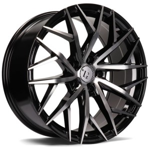 Janta aliaj seventy9 SV-C 8.0x18" 5x108 ET42 BFP - Black Front Polished