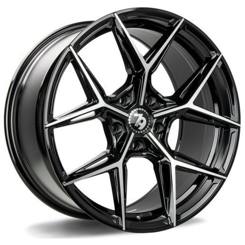 Janta aliaj seventy9 SCF-B 8.0x18" 5x112 ET35 BFP - Black Front Polished