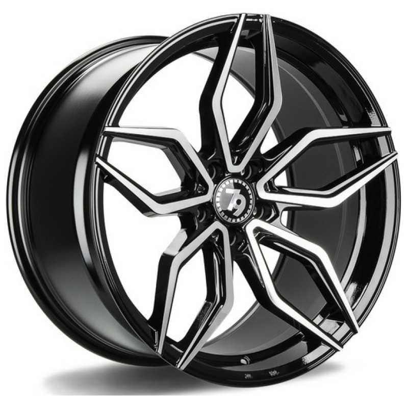 Janta aliaj seventy9 SCF-D 9.0x18" 5x112 ET38 BFP - Black Front Polished