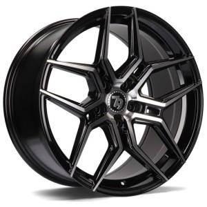 Janta aliaj seventy9 SV-B 8.0x18" 5x112 ET45 BFP - Black Front Polished