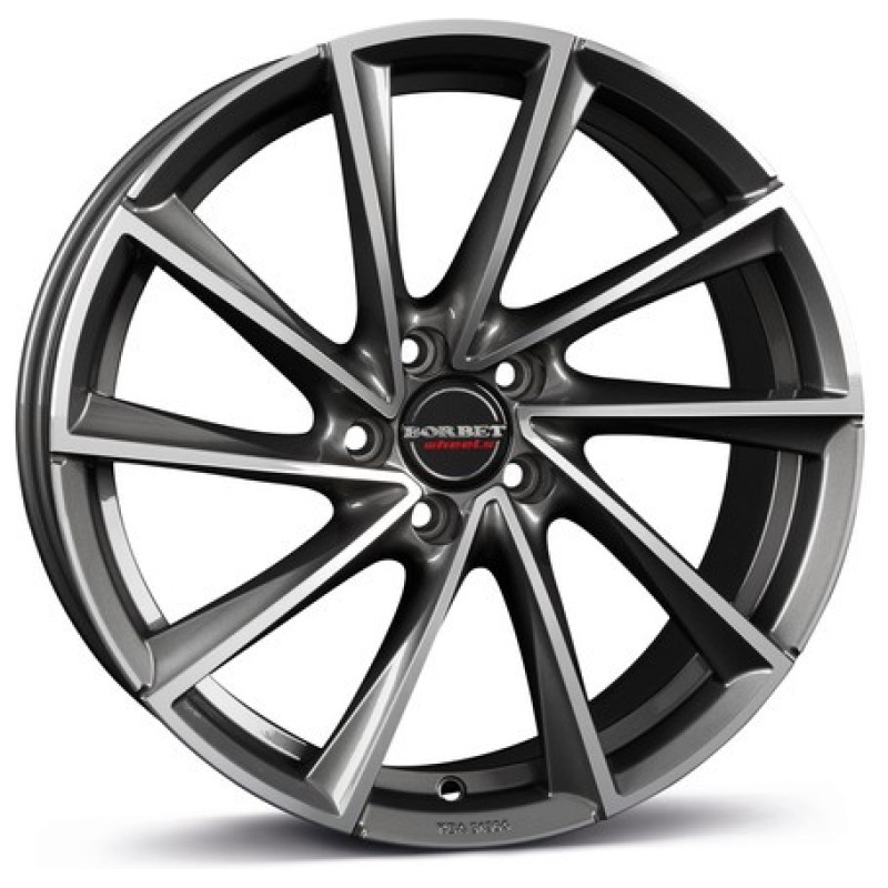 Janta aliaj Borbet VTX 8.0x18" 5x112 ET44 GP - Graphite polished