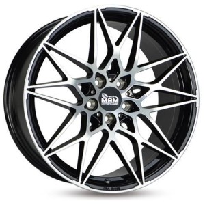 Janta aliaj MAM Leichtmetallräder B2 8.0x18" 5x112 ET30 BFP - Black Front Polish