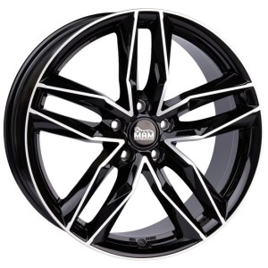 Janta aliaj MAM Leichtmetallräder RS3 8.0x18" 5x112 ET30 BFP - Black Front Polish