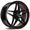 Janta aliaj seventy9 SV-A 8.0x18" 5x120 ET30 BGRIL- Black Glossy Red Inner Lip