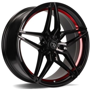 Janta aliaj seventy9 SV-A 8.0x18" 5x120 ET30 BGRIL- Black Glossy Red Inner Lip