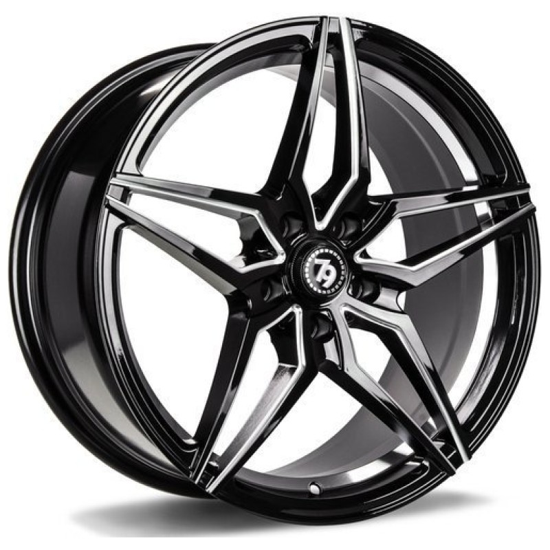 Janta aliaj seventy9 SV-A 8.0x18" 5x120 ET30 BGWIL - Black Glossy Window Inner Lip