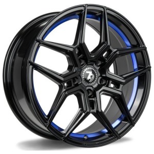 Janta aliaj seventy9 SV-B 8.0x18" 5x120 ET35 BGBIL - Black Glossy Blue Inner Lip