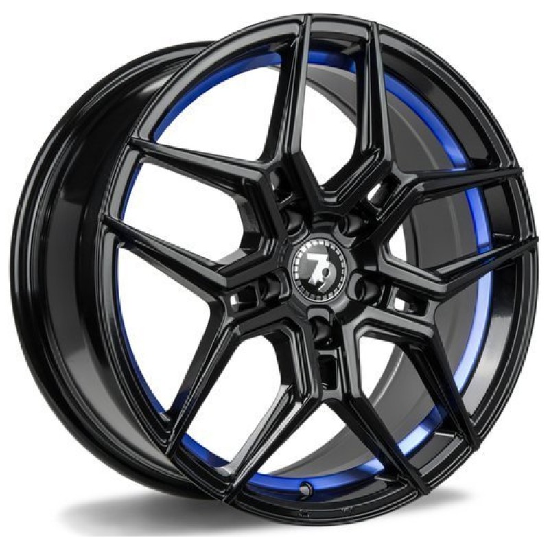 Janta aliaj seventy9 SV-B 8.0x18" 5x120 ET35 BGBIL - Black Glossy Blue Inner Lip