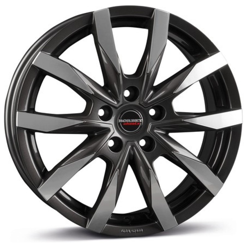 Janta aliaj Borbet CW5 7.5x18" 5x130 ET53 MAGP - Mistral anthracite glossy polished