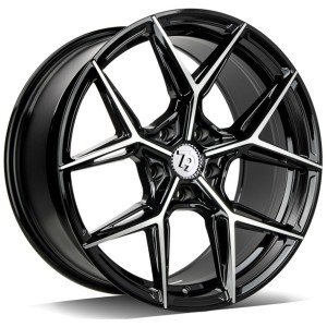 Janta aliaj seventy9 SCF-B 8.5x19" 5x112 ET35 BFP - Black Front Polished