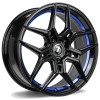 Janta aliaj seventy9 SV-B 9.5x19" 5x112 ET38 BGBIL - Black Glossy Blue Inner Lip