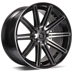 Janta aliaj seventy9 SV-M 9.5x19" 5x112 ET38 BFP - Black Front Polished