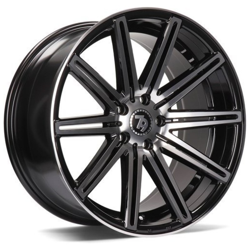 Janta aliaj seventy9 SV-M 9.5x19" 5x112 ET38 BFP - Black Front Polished