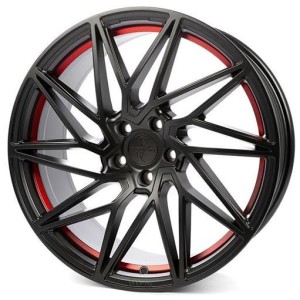 Janta aliaj Keskin Tuning KT20 8.5x19" 5x112 ET45 MBRI - MATT BLACK RED INSIDE