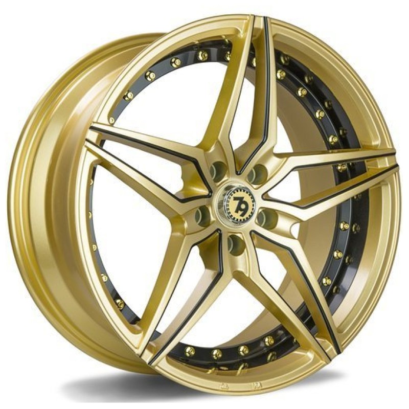Janta aliaj seventy9 SV-AR 8.5x19" 5x120 ET30 GBLMB - Gold Black Lip Milled Black