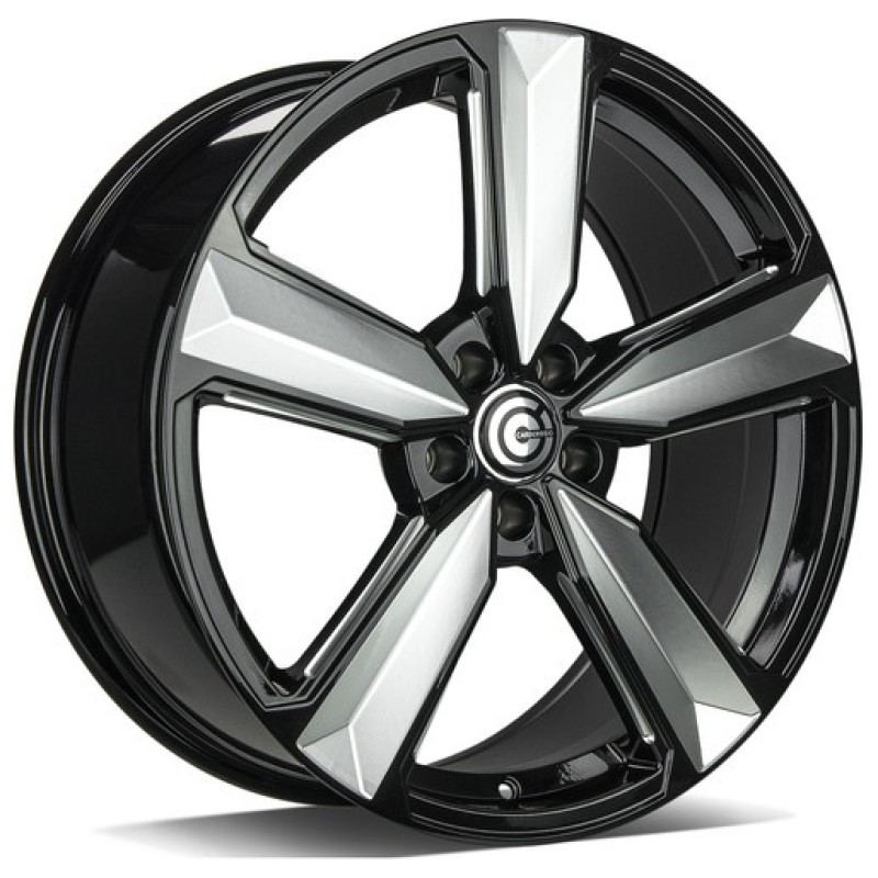 Janta aliaj Carbonado Blast 8.5x20" 5x112 ET30 BFPEP - Black front polished edges polished