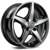 Janta aliaj Carbonado Crow 5.5x13 4x100 ET30 BFP - Black Front Polished