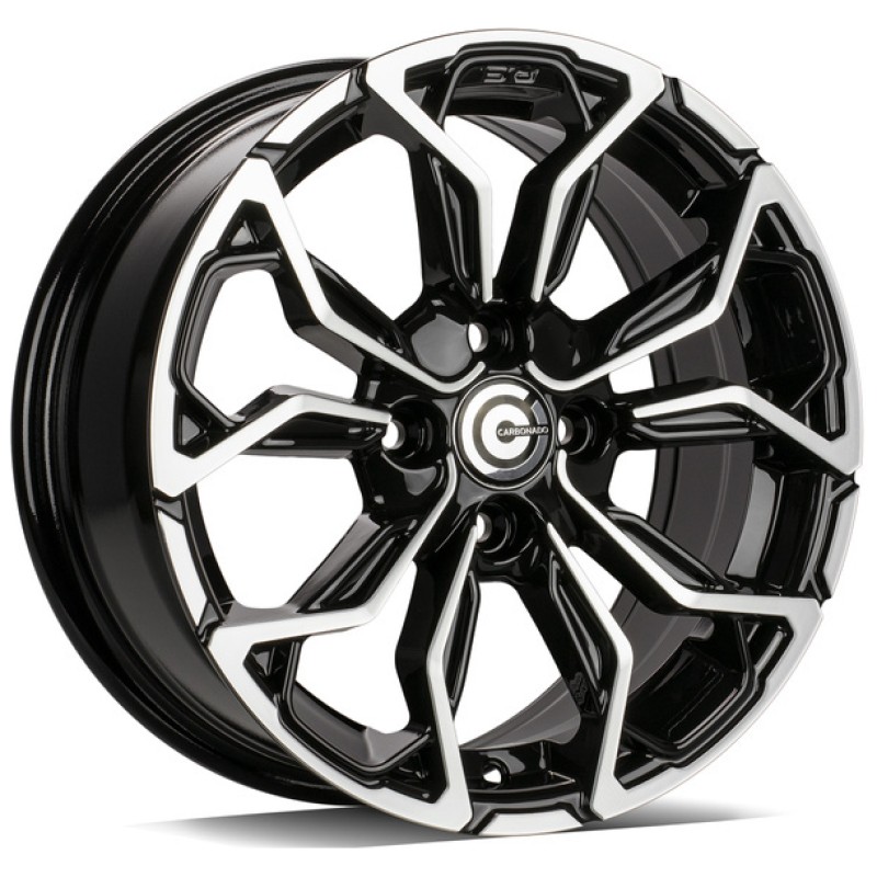 Janta aliaj Carbonado Explode 6.5x15 4x100 ET35 BFP - Black Front Polished