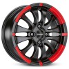 Janta aliaj Ronal R59 7.0x16 4x108 ET25 MCR - Jetblack-Matt-Red Rim