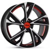 Janta aliaj MAM Leichtmetallräder RS6 7.0x16 5x120 ET35 BFPRI -  Black Front Polished Red Inside