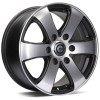Janta aliaj Carbonado Mammuth 7.0x16 6x130 ET50 MBFP - Matt Black Front Polished