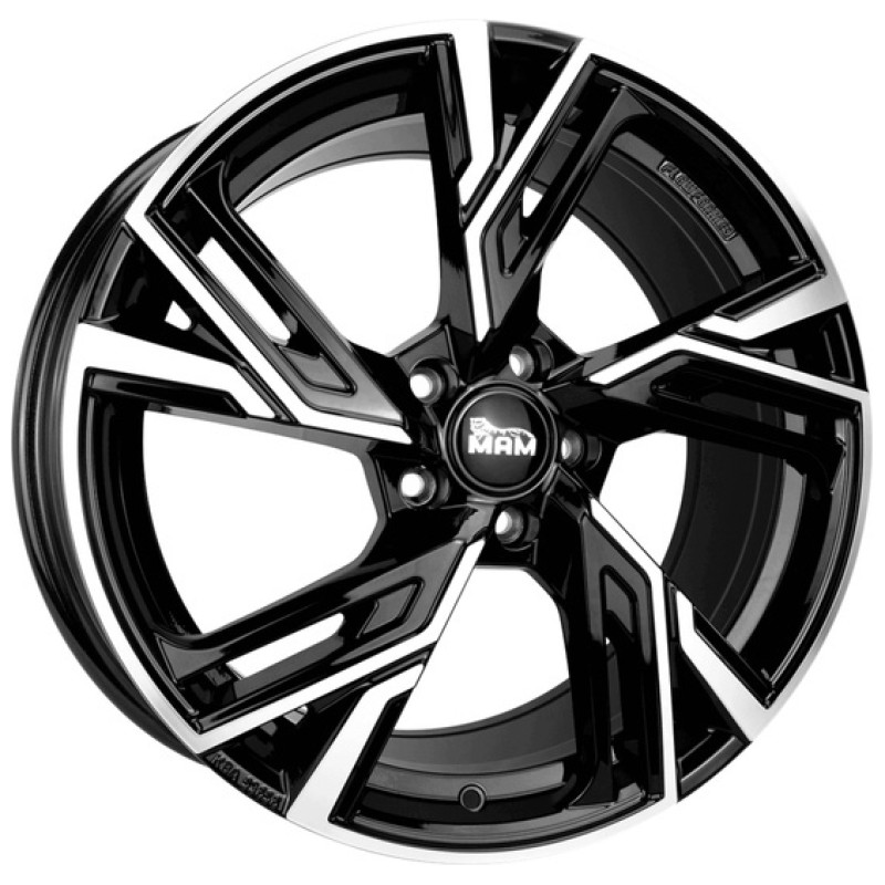 Janta aliaj MAM Leichtmetallräder RS5 7.5x17 5x108 ET44 BFP - Black Front Polish
