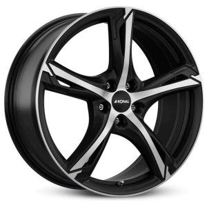 Janta aliaj Ronal R62 7.5x17 5x112 ET45 JBF - Jetblack-Matt-Frontkopiert