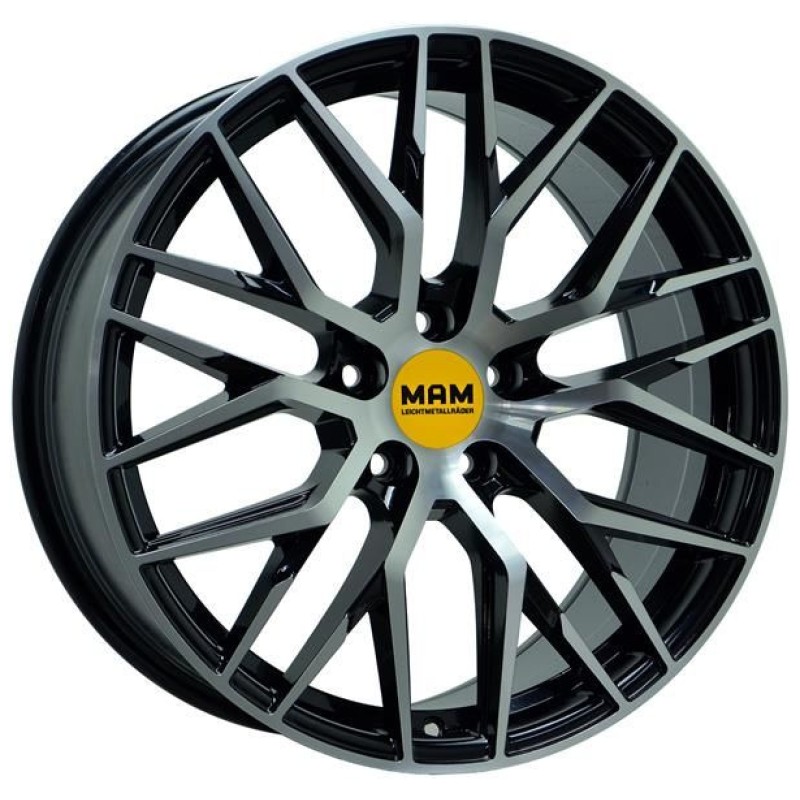Janta aliaj MAM Leichtmetallräder RS4 8.0x18 5x108 ET45 BFP - Black Front Polish