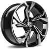 Janta aliaj Carbonado Slingshot 8.0x18 5x112 ET45 BFP - Black Front Polished