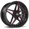 Janta aliaj seventy9 SV-AR 9.5x19 5x112 ET38 BGMR - Black Glossy Milled Red