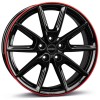 Janta aliaj Borbet LX19 8.0x19 5x112 ET40 BGRR - Black Glossy Rim Red