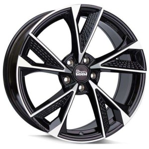 Janta aliaj MAM Leichtmetallräder RS6 8.5x19 5x112 ET30 BFP - Black Front Polished