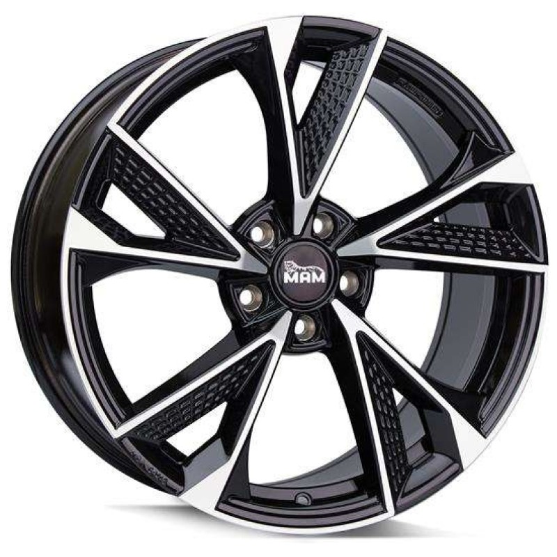 Janta aliaj MAM Leichtmetallräder RS6 8.5x19 5x112 ET30 BFP - Black Front Polished