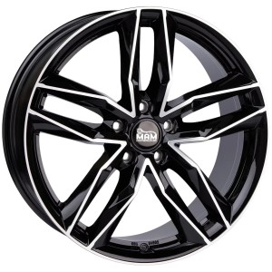 Janta aliaj MAM Leichtmetallräder RS3 8.5x20 5x112 ET30 BFP - Black Front Polish