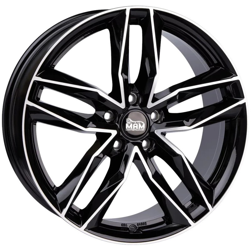 Janta aliaj MAM Leichtmetallräder RS3 8.5x20 5x112 ET30 BFP - Black Front Polish
