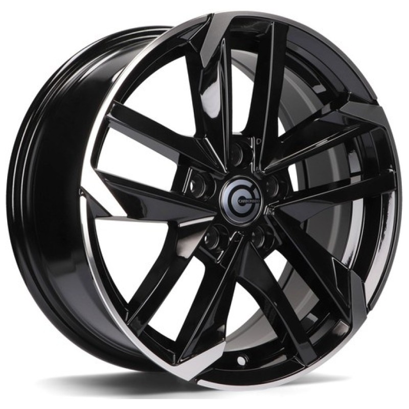 Janta aliaj Carbonado Rennes 6.5x15" 4x108 ET25 BFP - Black Front Polished