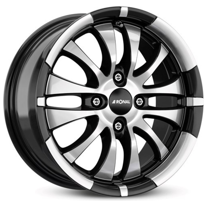 Janta aliaj Ronal R59 6.0x15" 4x108 ET20 JBF - Jetblack-Frontkopiert